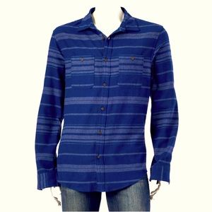 NEW URBAN PIPELINE Striped Pattern Flannel Button Down Shirt Blue Medium Men’s